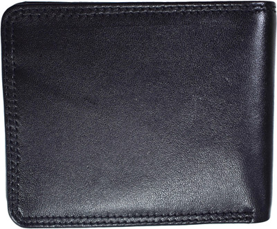 

Azibo Men Casual Black Genuine Leather Wallet(5 Card Slots)