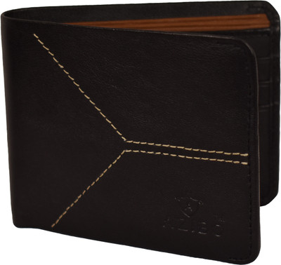 

Azibo Men Casual Black Genuine Leather Wallet(8 Card Slots)