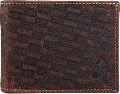 Kukatoo Men Casual Brown Genuine Leather Wallet(5 Card Slots)