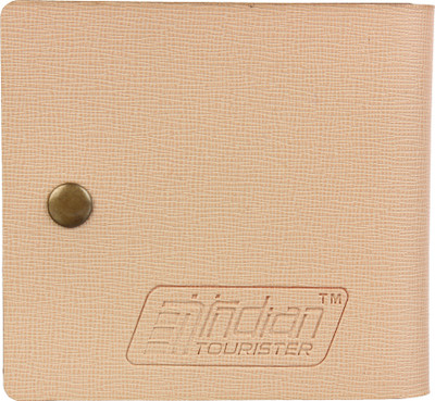 

Indian Tourister Boys Beige Artificial Leather Wallet(2 Card Slots), Creem;red