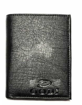 OODI Men Casual Black Genuine Leather Wallet(10 Card Slots)