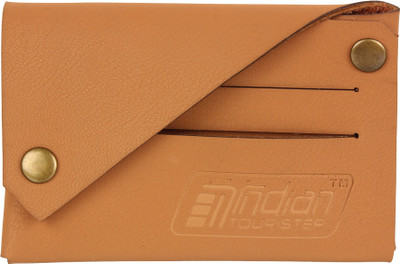 

Indian Tourister Boys Khaki Genuine Leather Wallet(2 Card Slots)