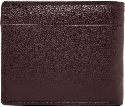 Wildmount Men Brown Genuine Leather Wallet(6 Card Slots)