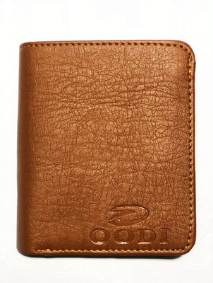 OODI Men Casual Tan Genuine Leather Wallet(10 Card Slots)