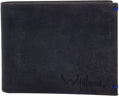 

Wildland Men Casual Blue Genuine Leather Wallet(12 Card Slots)