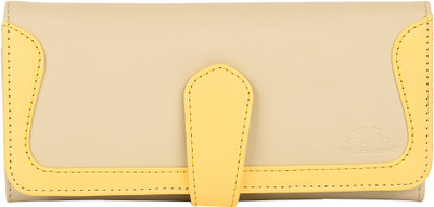 

Blizzard Women Casual Beige Artificial Leather Wallet(6 Card Slots), Cream;yellow