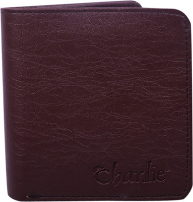 

Chardlie Men Casual Maroon Genuine Leather Wallet(3 Card Slots), Brown