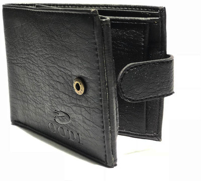 

OODI Men Casual Black Genuine Leather Wallet(10 Card Slots)