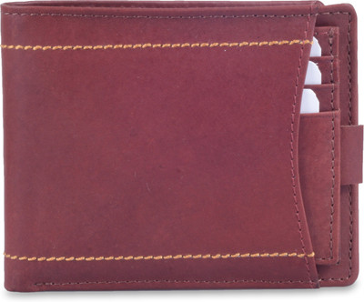 

Red Rabitt Men Casual Maroon Genuine Leather Wallet(11 Card Slots), Cognac