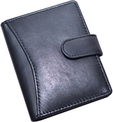 

Knott Men Formal Black Genuine Leather Card Holder(20 Card Slots)
