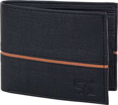 

shahana art impex Men Casual Black Artificial Leather Wallet(3 Card Slots)
