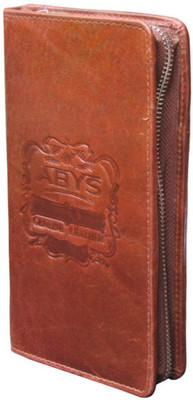 

ABYS Men Maroon Genuine Leather Wrist Wallet(13 Card Slots)