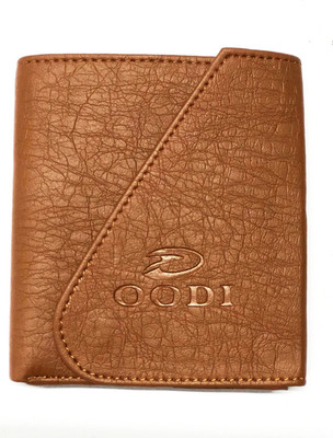 

OODI Men Casual Tan Genuine Leather Wallet(10 Card Slots)