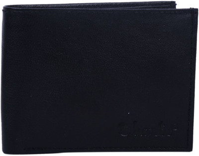 

Chardlie Men Casual Black Genuine Leather Wallet(3 Card Slots)