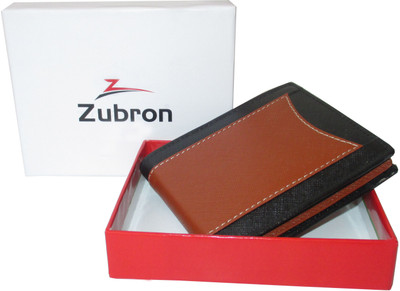 

Zubron Men Formal Brown Artificial Leather Wallet(7 Card Slots), Mltcl048