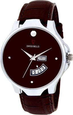 

Svviss Bells 1037SB New Stunning All Chocolate Brown color watch in Days & Date Functioning for men & boys Watch - For Men