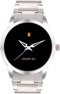 

Golden Bell GB1387SM01 New Exclusive Silver Stainless Steel Chain Black dial Analog men & boys wrist watch Watch - For Men