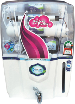 

Unicorn Arwa A 15 L RO + UV + UF Water Purifier(White, Pink), Pink;white