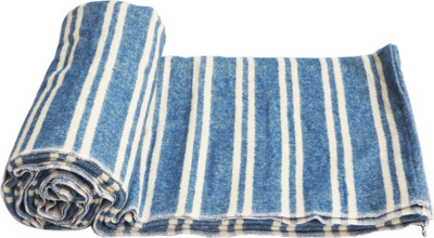 

Kanyoga Brushed Cotton Blue & White Striped Yoga Blanket- (220 x 129 cm)(L x W cm) Yoga Blocks(Blue Pack of 1)