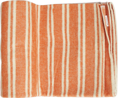 

Kanyoga Brushed Cotton Orange & White Striped Yoga Blanket- (220 x 129 cm)(L x W cm) Yoga Blocks(Orange, White Pack of 1)