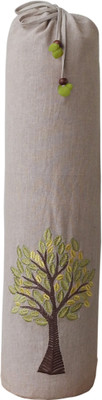

Kanyoga 100% Cotton Tree Of Life Embroidered - Beige & Light Green Yoga Blocks(Multicolor Pack of 1)