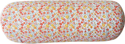 

Kanyoga Cotton Floral Printed Buckwheat Hull Filled Bolster Pillow Yoga Blocks(Multicolor Pack of 1), Red & orange