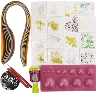 

AsianHobbyCrafts Quilling Jewelry Making kids craft kit