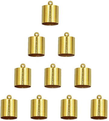 

Mrithi Cord End Caps Gold Clasps Bead Caps For Girls/Women - 30 Nos - 6 X 8mm
