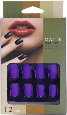 

One Personal Care Professional Matte Nail Tips UBB170-04 Purple(Pack of 12)