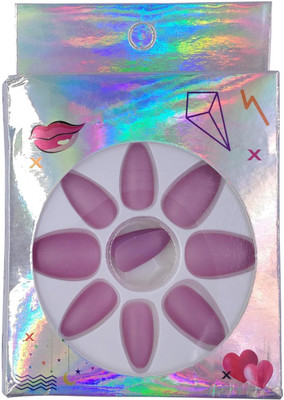 

One Personal Care Premium False Nails | Matte Finish UBB173-09 Lavender(Pack of 1)