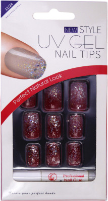 

One Personal Care artificial nail Red(Pack of 24)
