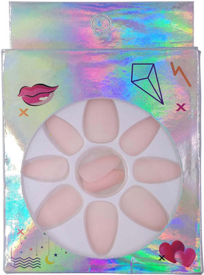 

One Personal Care Premium False Nails | Matte Finish UBB173-02 Light Pink(Pack of 12)