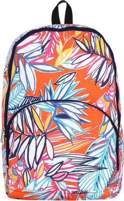 

UNIGEAR Women's Premium Cotton Canvas Casual Backpack | Bagpack (Orange Mix) 26 L Backpack(Multicolor)