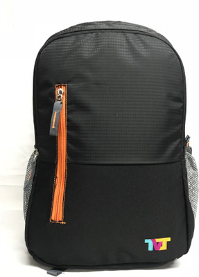 

TVJ ORANGE BLACK 25 L Backpack(Black)