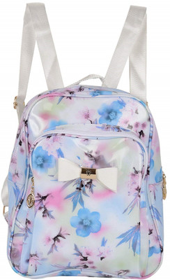

Bazaar Pirates Digital Print Twisted Bow 9 L Backpack(Multicolor), Blue;floral;white