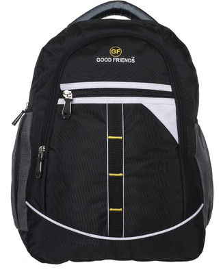 

Good Friends Hi storage Expandable Laptop 20 L Backpack(Black), White