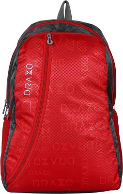 Drazo Casual 20 L Backpack(Red, Grey)
