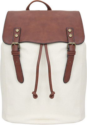 

Urban Myna UM-01 10 L Backpack(White, Brown), Beige