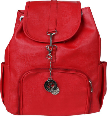 Styler King Women's Stylish Handbag Backpack Red 10 L Backpack(Red)