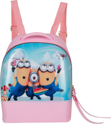 

Bazaar Pirates Silicone Minions Mini Handbag Cum 4 L Backpack(Multicolor), Pink