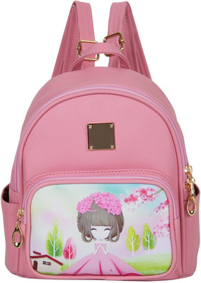 

Bazaar Pirates Doll Cute Mini Handbag Cum 3 L Backpack(Pink)