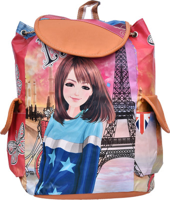 

Zuriti Girl Printed 7 L Backpack(Multicolor)