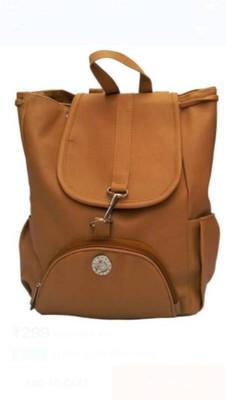 

RANDA FASHION Leather Backpack Shoulder Bag Mini Backpack for Women & Girls 21 L Backpack(Brown)