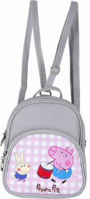 

Shopigator Peppa Pig Kids Mini Handbag Cum 3 L Backpack(Grey)