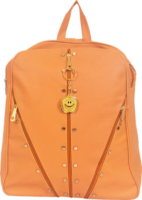 

Beets Collection Leather Backpack School Bag Student 8 L Backpack (Yellow) 8 L Backpack(Orange)