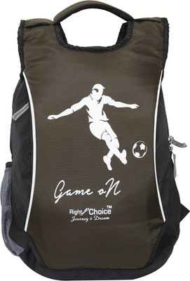

Right Choice (2206) black mehndi green stylish tuff quality college school casual bag boy & girl 5 L Backpack(Grey)