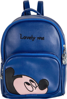 

Shopigator Mickey Mouse Small Size Handbag Cum 5.5 L Backpack(Blue), Navy blue