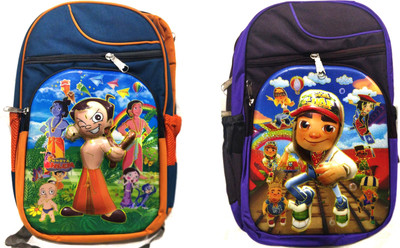 

Royal Casual School Backpack 20 L Backpack(Blue, Orange), Multicolor 25