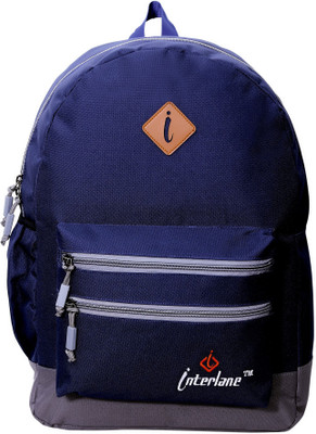 

Interlane Double Zipper Design Backpack & Laptop Backpack (Blue) 21 L Backpack(Blue)
