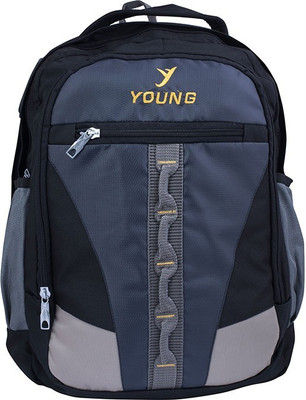 

Young Backpack for 18-inch (Black-Grey ) 4.5 L Backpack(Black, Blue)